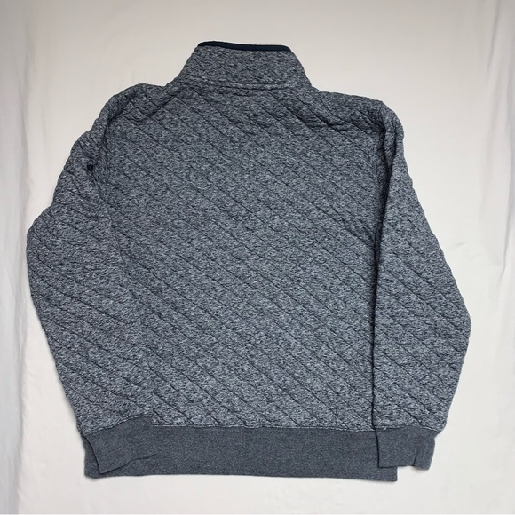 FAHERTY Mens Medium Epic Quilted Fleece Pullover Carbon Melange Long Sleeve Prep - Picture 7 of 13